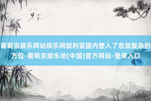 葡萄京娱乐网站娱乐网叙利亚国内堕入了愈加复杂的方位-葡萄京娱乐场(中国)官方网站-登录入口